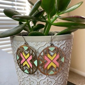 Pastel colored earrings 🎀